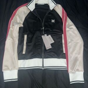 Palm Angels Black and Red Track Jacket